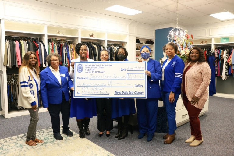 Jackson State University’s Tiger Career Closet Receives Donations From Zeta Phi Beta, Lawyer’s Association
