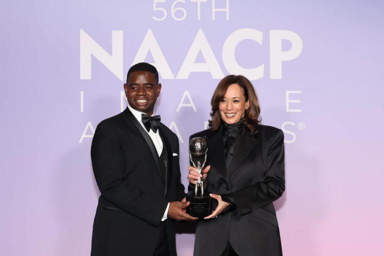 HBCU Student Honors Kamala Harris at NAACP Image Awards