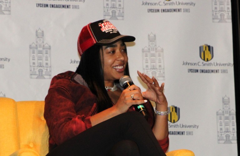 Entertainer B. Simone Encourages JCSU Students 