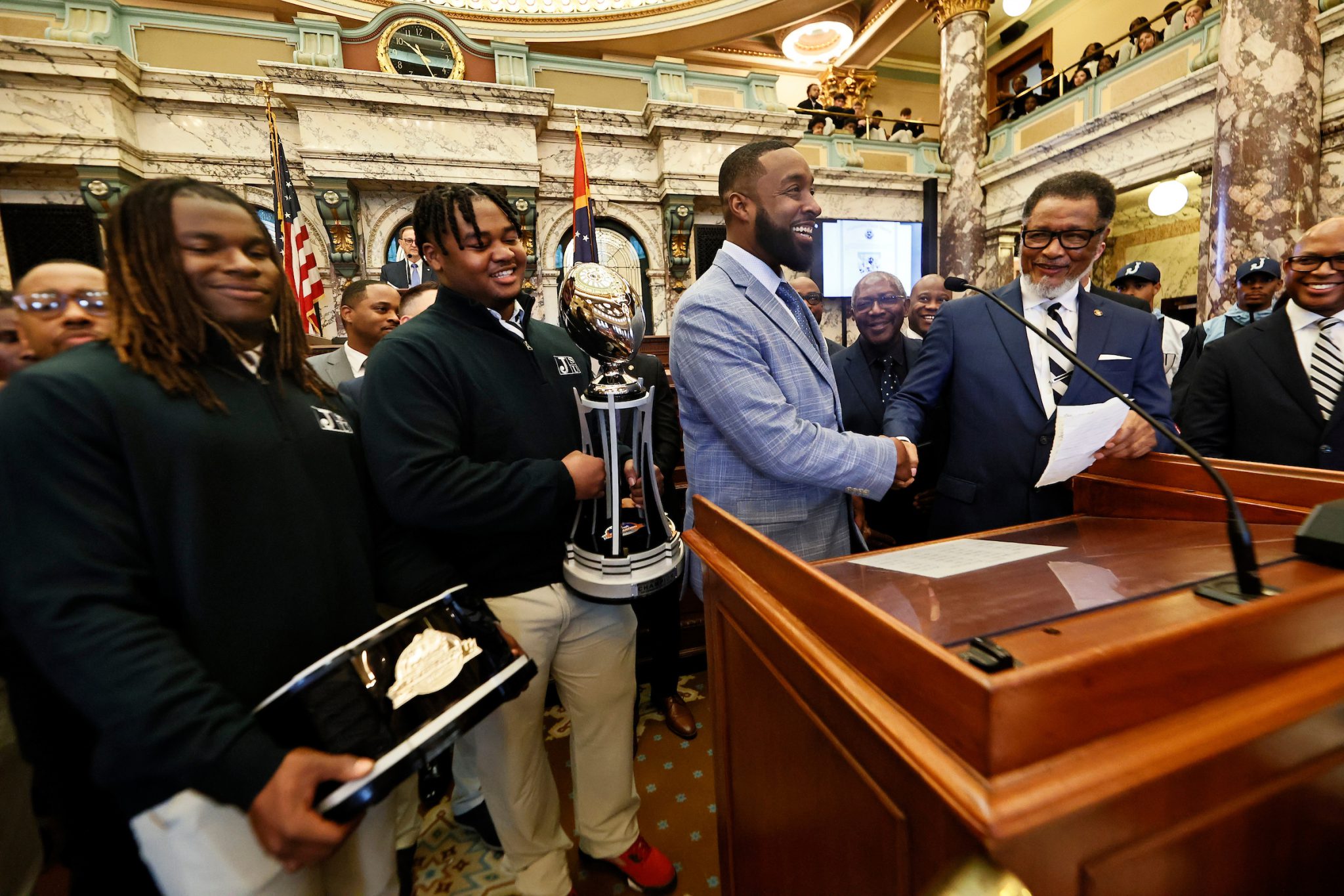 Coach T.C. Taylor accepts Norwood’s resolution.