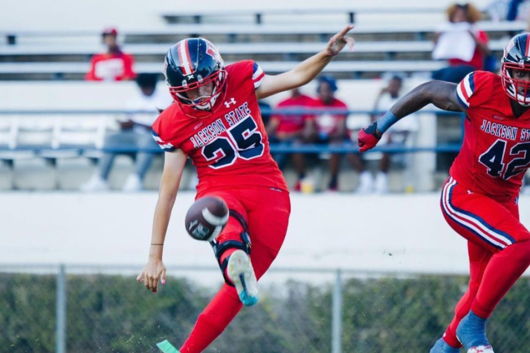 JSU Kicker Leilani Armenta Becomes First Woman to Score in HBCU Football Game